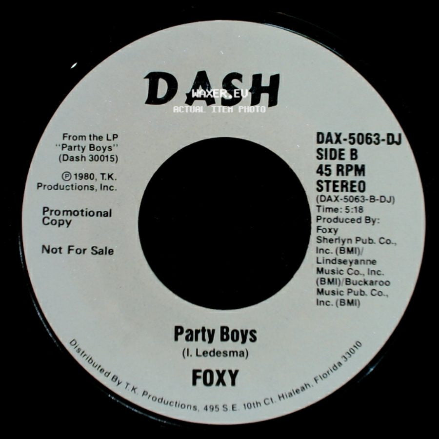 Foxy - Party Boys / Party Boys side B
