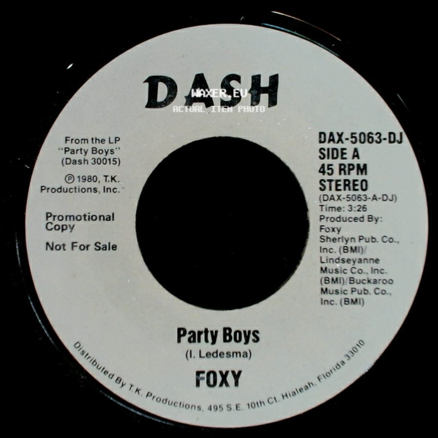 Foxy - Party Boys / Party Boys side A