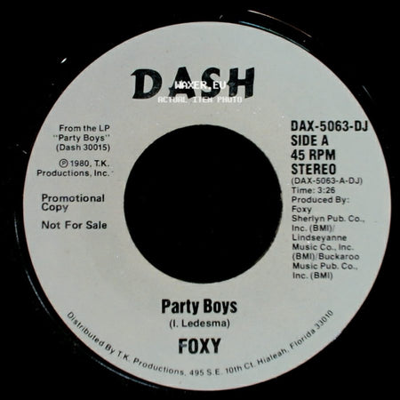 Foxy - Party Boys / Party Boys side A