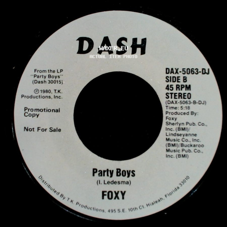 Foxy - Party Boys / Party Boys side B