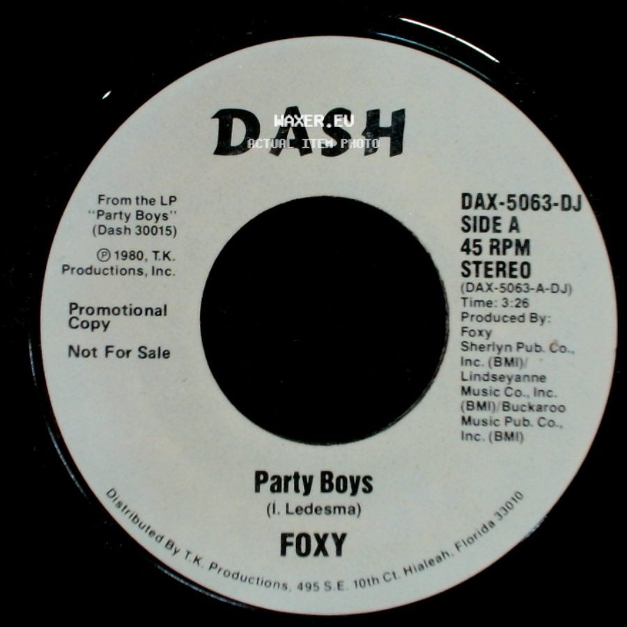 Foxy - Party Boys / Party Boys side A