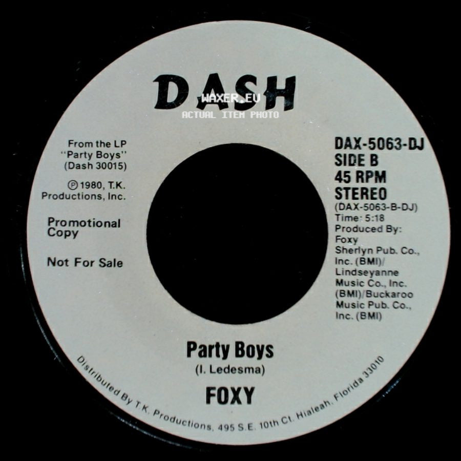 Foxy - Party Boys / Party Boys side B