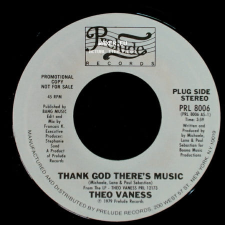 Theo Vaness - I Can't Dance Without You / Thank God There's Music side B
