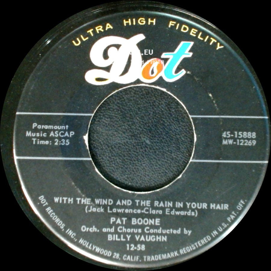 Pat Boone - Good Rockin' Tonight / With The Wind And The Rain In Your Hair side B