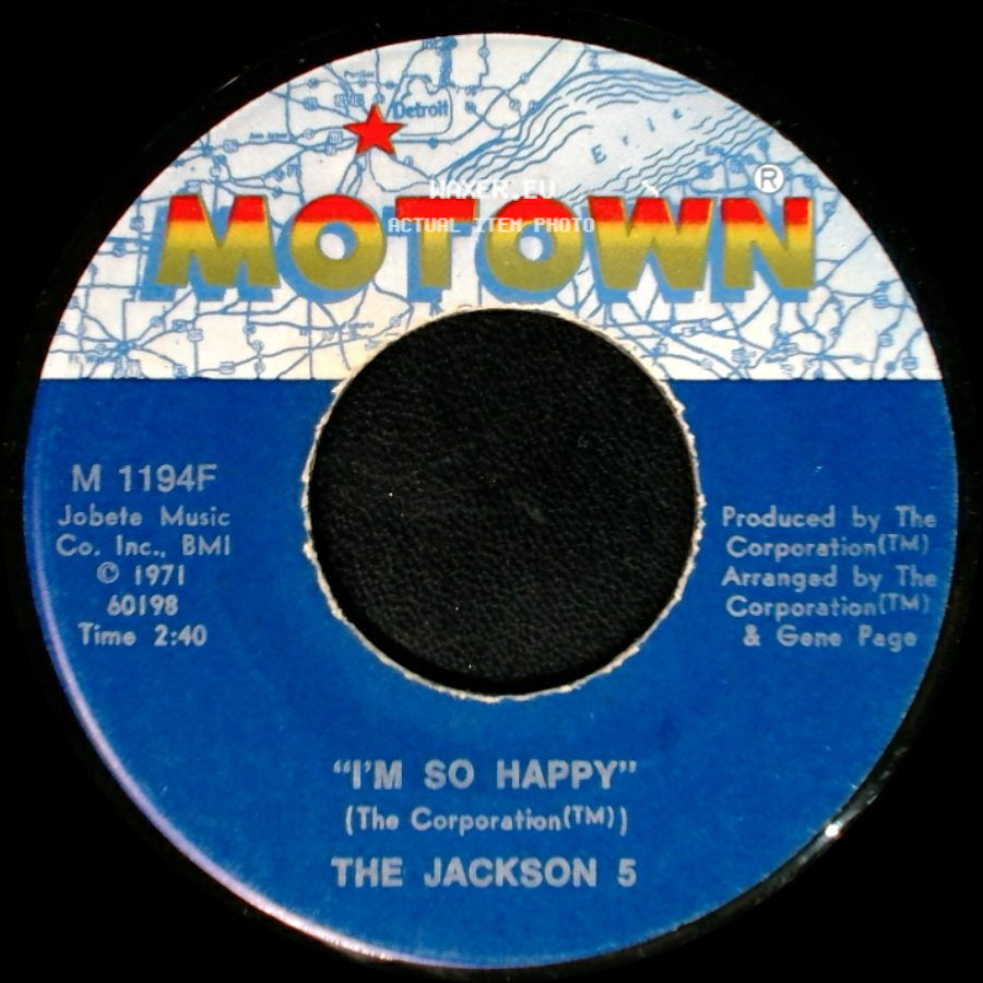 The Jackson 5 - Sugar Daddy / I'm So Happy side B
