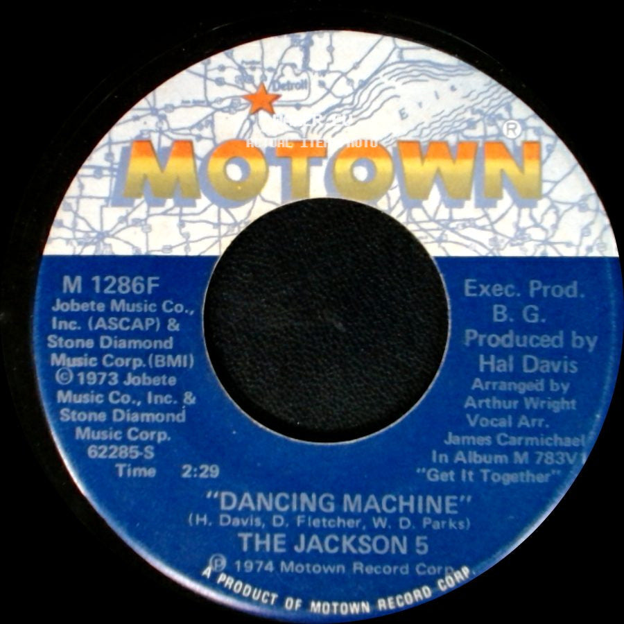 The Jackson 5 - It's Too Late To Change The Time / Dancing Machine side B