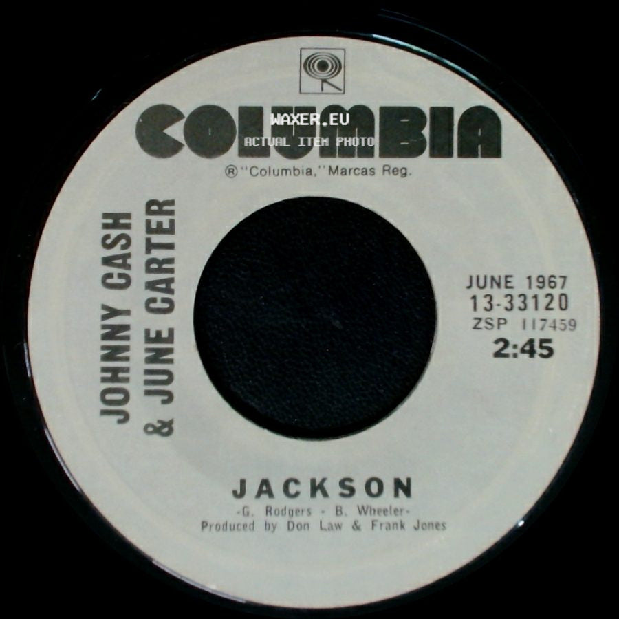 Johnny Cash & June Carter - Jackson / Long-Legged Guitar Pickin' Man side A