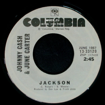 Johnny Cash & June Carter - Jackson / Long-Legged Guitar Pickin' Man side A