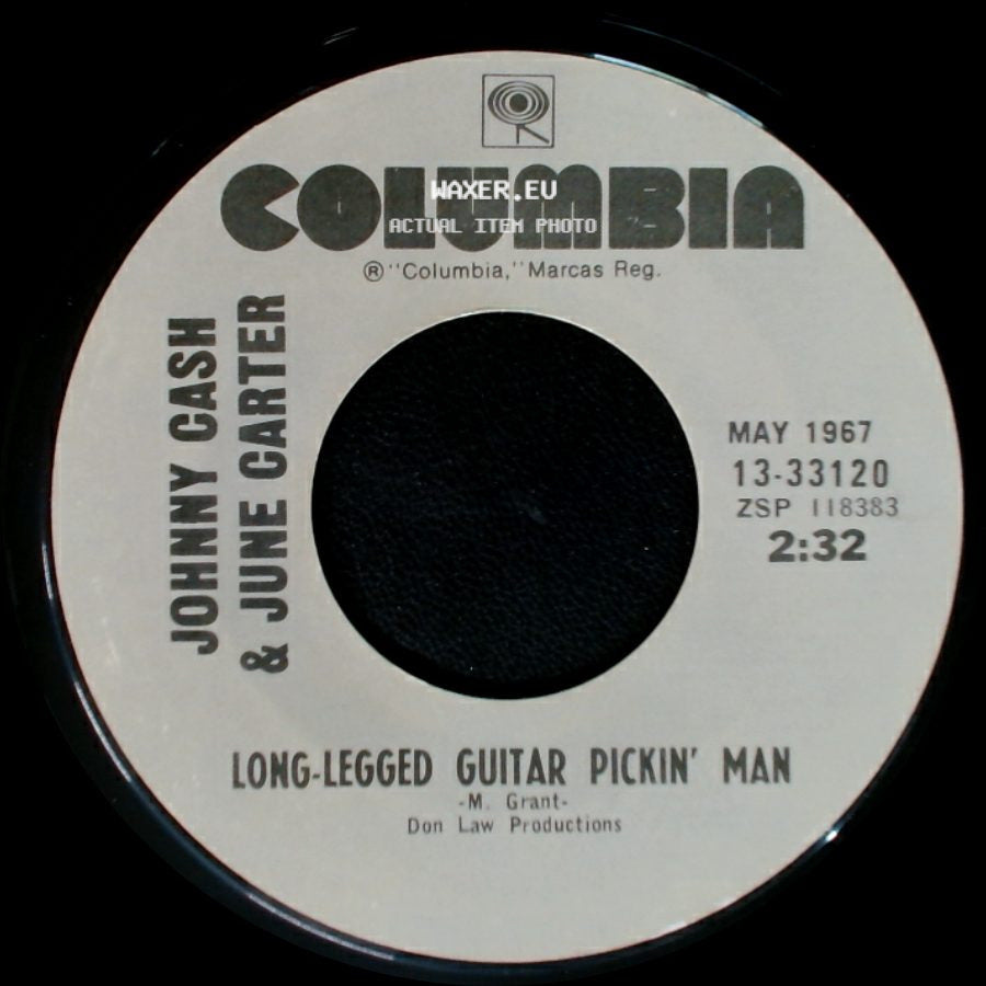Johnny Cash & June Carter - Jackson / Long-Legged Guitar Pickin' Man side B