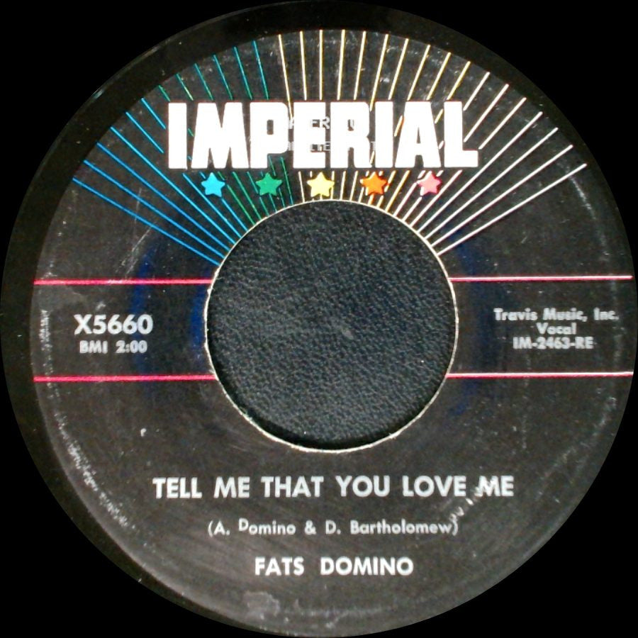 Fats Domino - Before I Grow Too Old / Tell Me That You Love Me side B