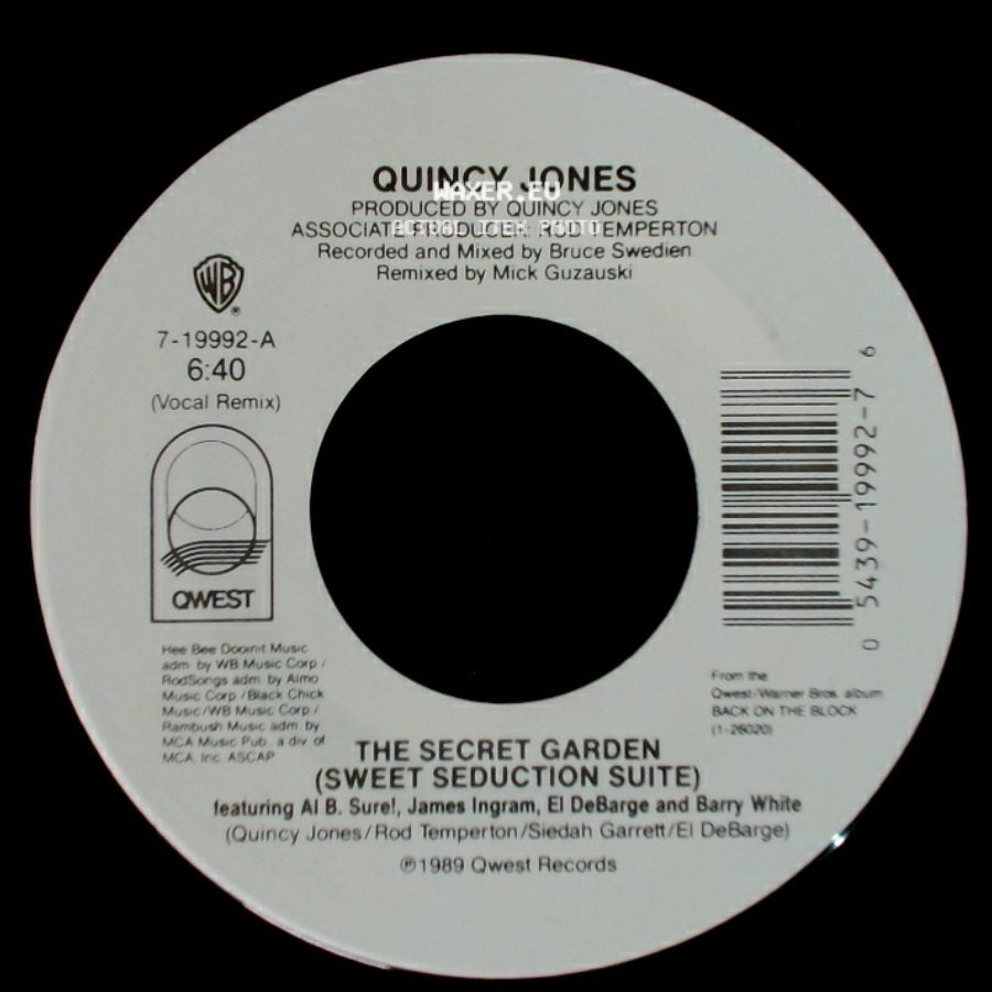 Quincy Jones - The Secret Garden (Sweet Seduction Suite) / The Secret Garden (Sweet Seduction Suite) side B