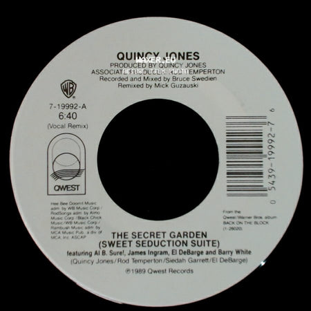 Quincy Jones - The Secret Garden (Sweet Seduction Suite) / The Secret Garden (Sweet Seduction Suite) side B