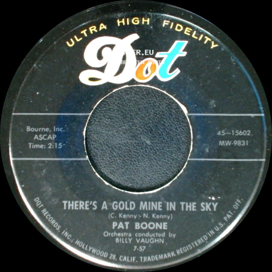 Pat Boone - Remember You're Mine / There's A Gold Mine In The Sky side B
