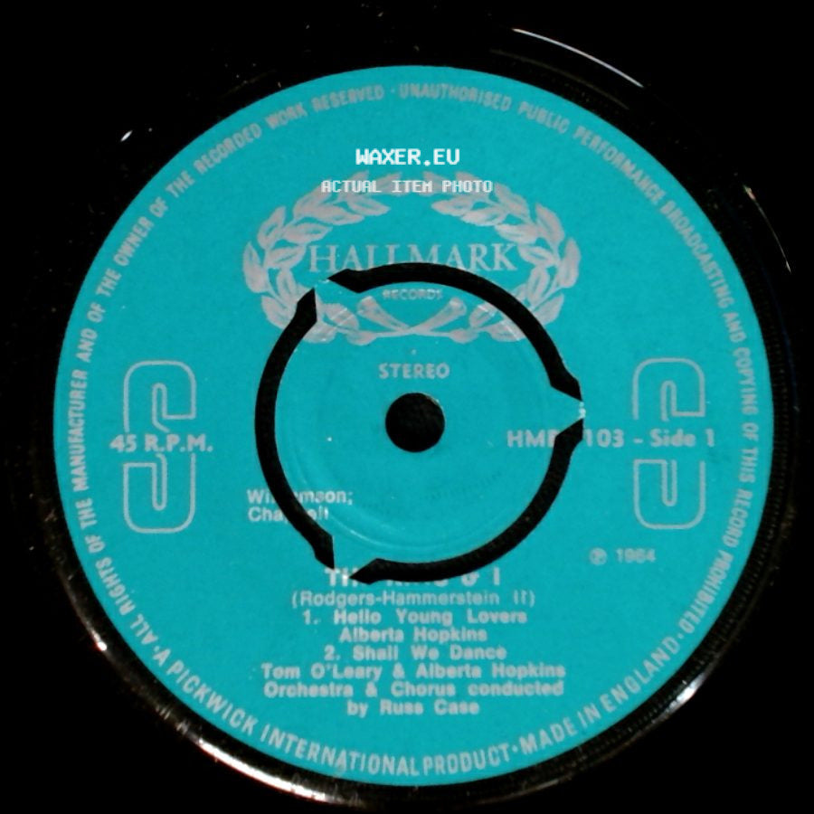 Alberta Hopkins / Eddie Ruhl & Barbara Altman - The Sound I / I Have Dreamed / Getting To Know You side A
