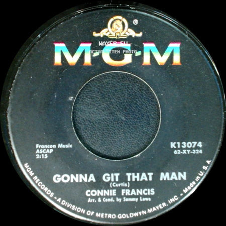 Connie Francis - Gonna Git That Man / Second Hand Love side A