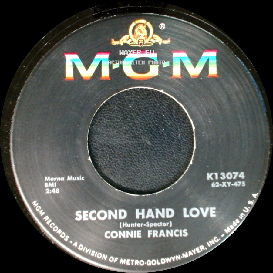 Connie Francis - Gonna Git That Man / Second Hand Love side B