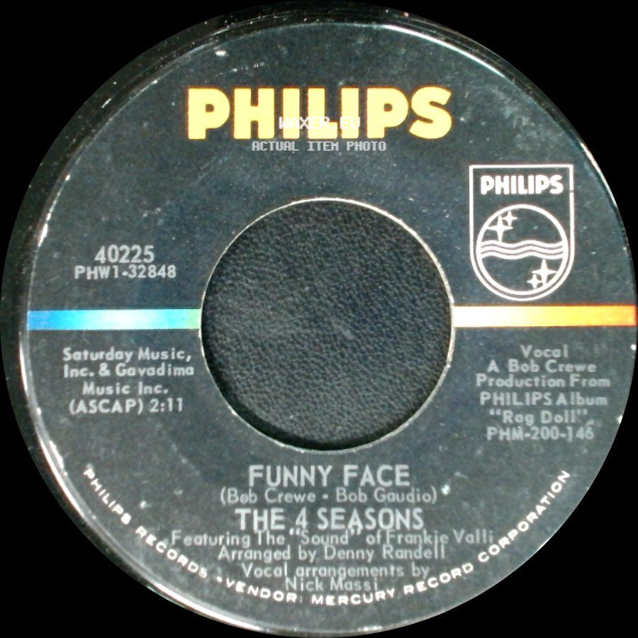 The 4 Seasons - Save It For Me / Funny Face side B