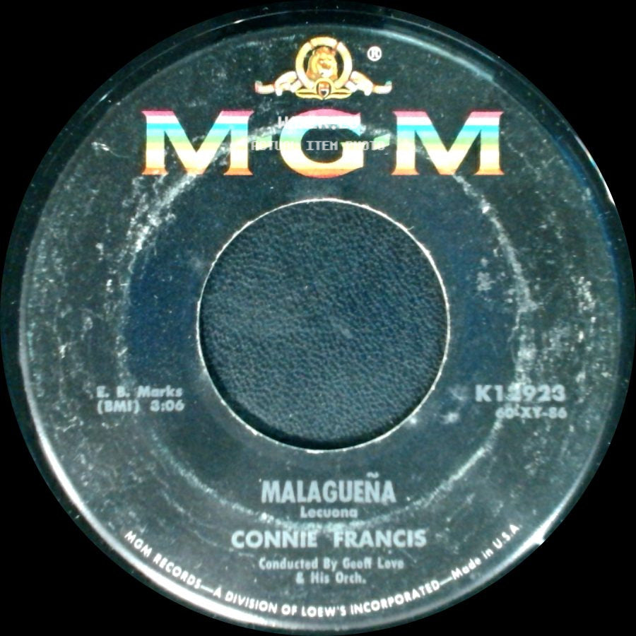 Connie Francis - Malagueña / My Heart Has A Mind Of Its Own side A
