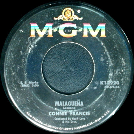 Connie Francis - Malagueña / My Heart Has A Mind Of Its Own side A