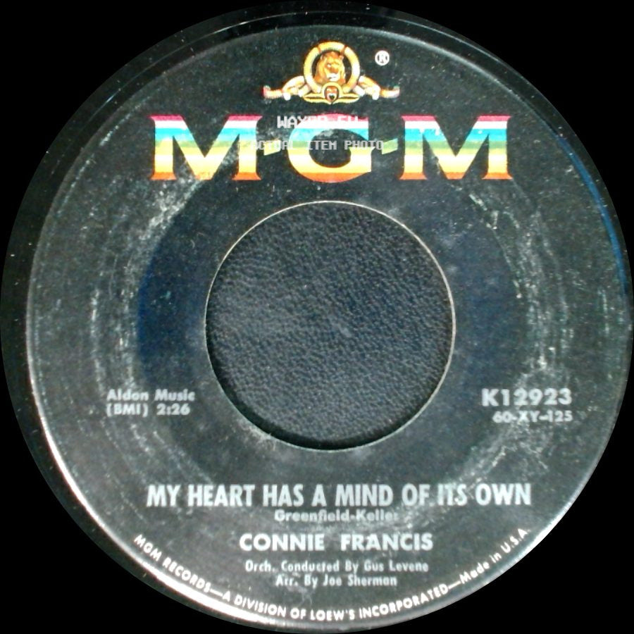 Connie Francis - Malagueña / My Heart Has A Mind Of Its Own side B