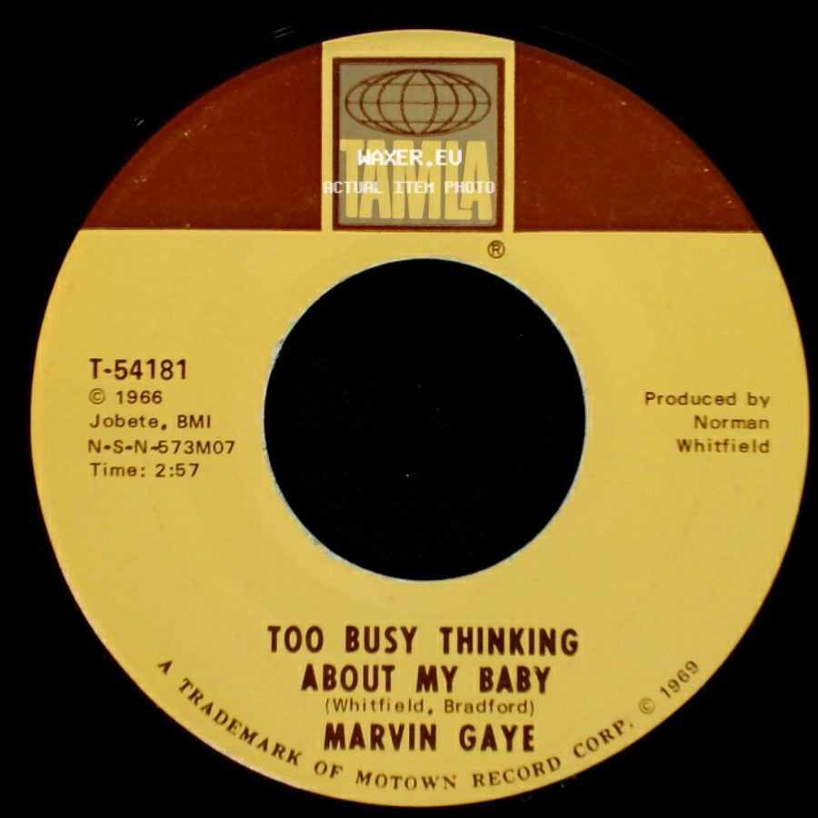 Marvin Gaye - Too Busy Thinking About My Baby / Wherever I Lay My Hat (That's My Home) side A