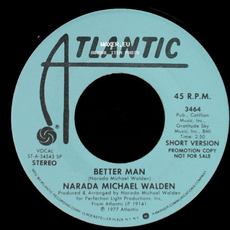 Narada Michael Walden - Better Man / Better Man side A