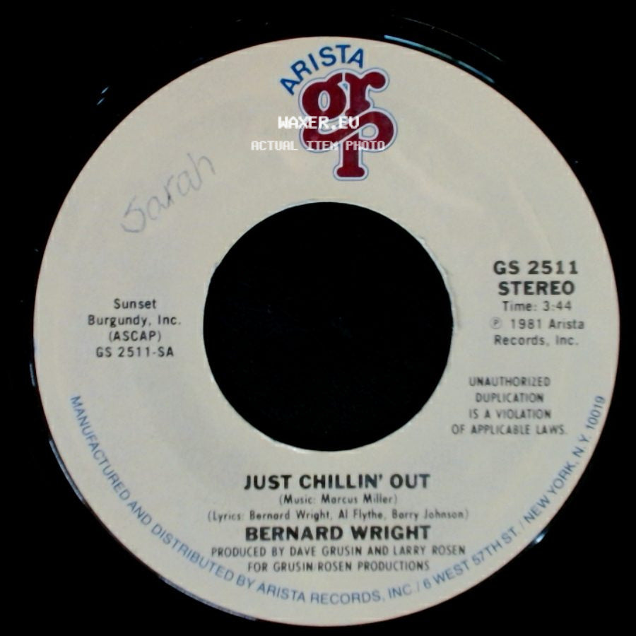 Bernard Wright - Bread Sandwiches / Just Chillin' Out side B