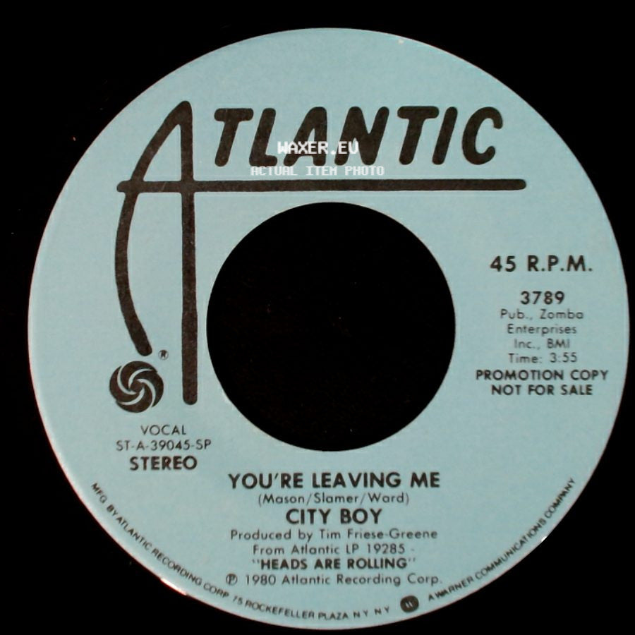 City Boy - You're Leaving Me / You're Leaving Me side A