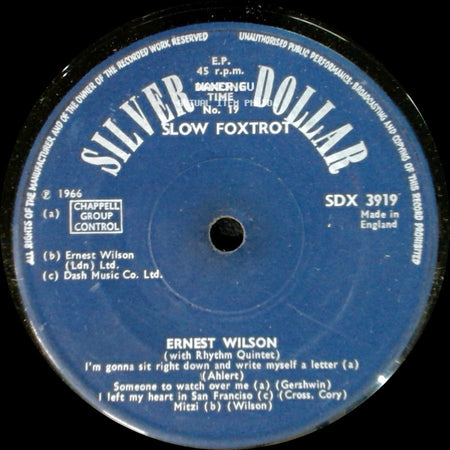Ernest Wilson - I'm Gonna Sit Right Down And Write Myself A Letter / Unknown Title B side A