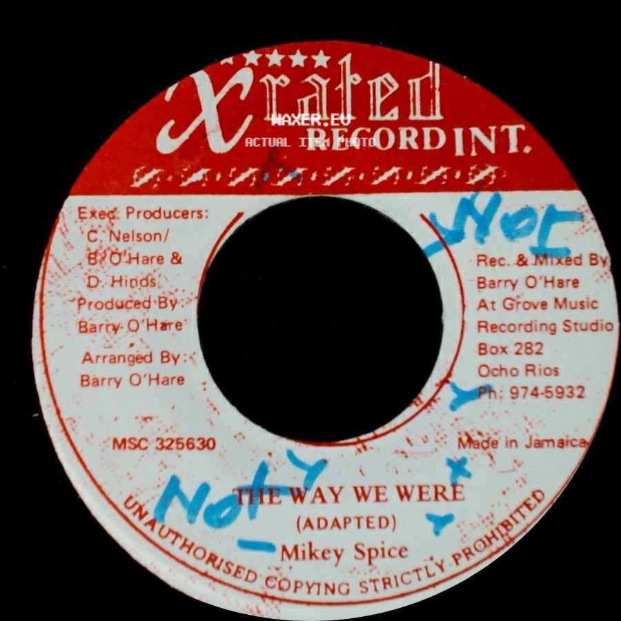 Mikey Spice - The Way We Were (Adapted) / Unknown Title B side A