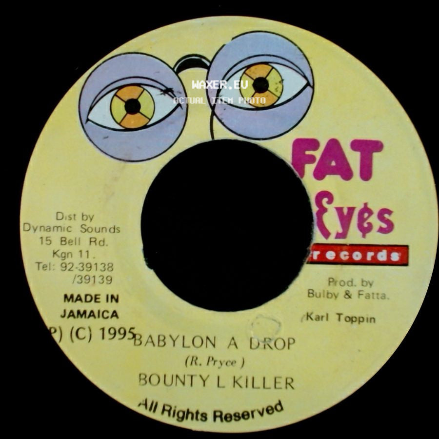 Bounty L Killer / Steelie & Clevie - Babylon A Drop / Version Steel Plate side A