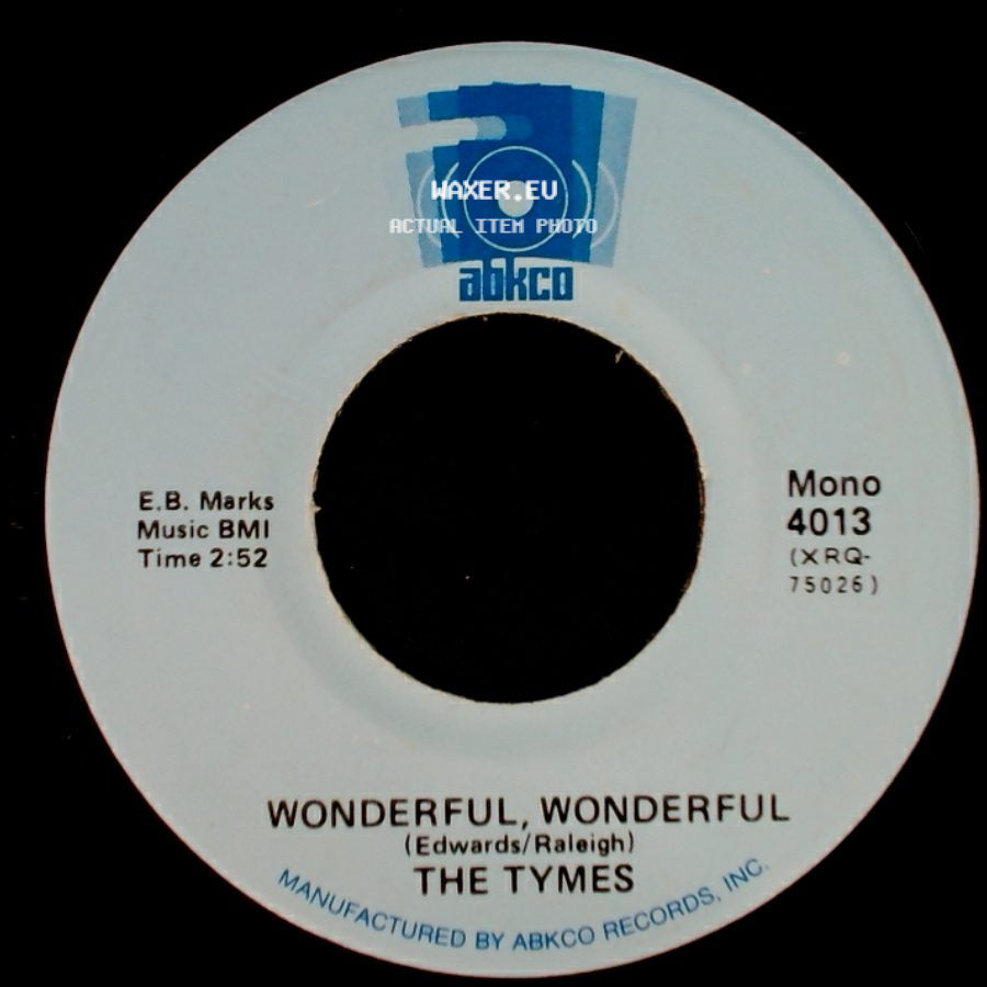 The Tymes - So Much In Love / Wonderful, Wonderful side B