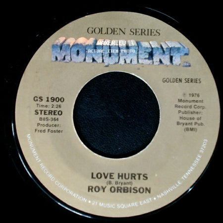 Roy Orbison - Running Scared / Love Hurts side B