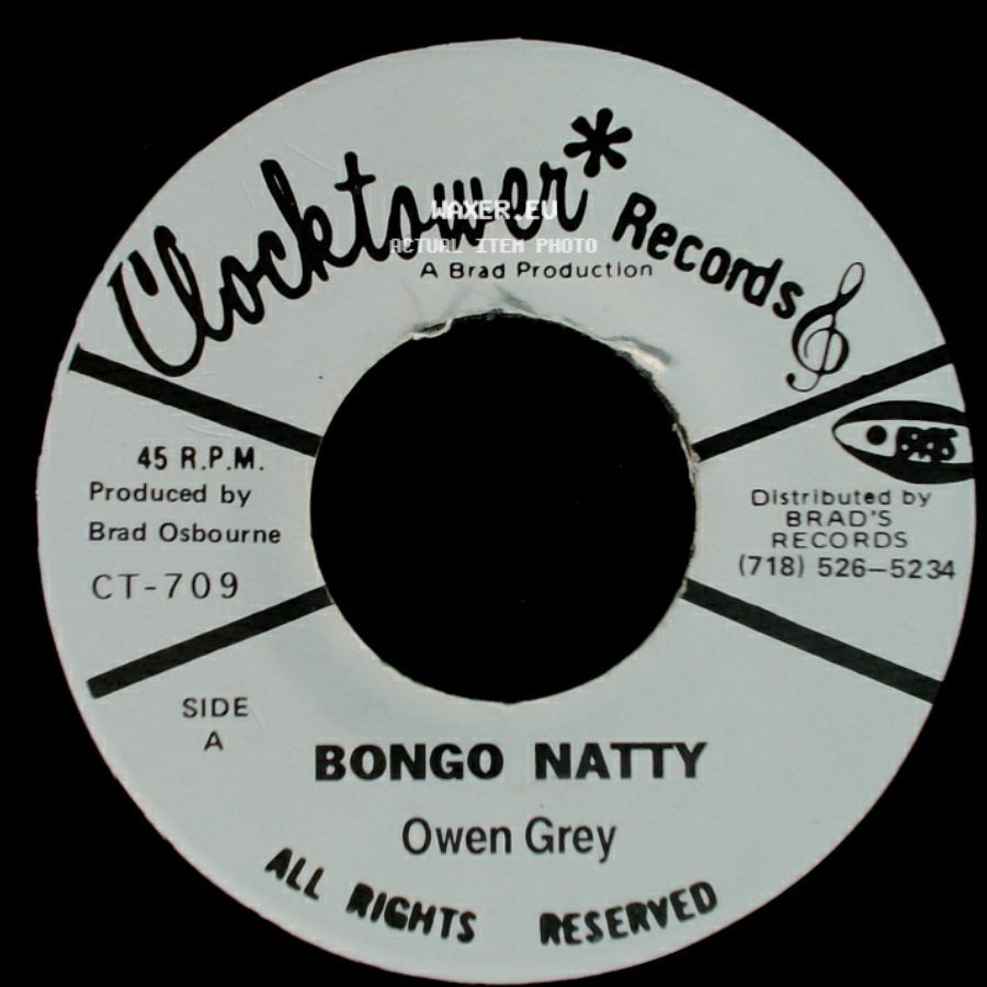 Owen Grey / King Tubby & Agrovators - Bongo Natty / Natty Rhythm side A