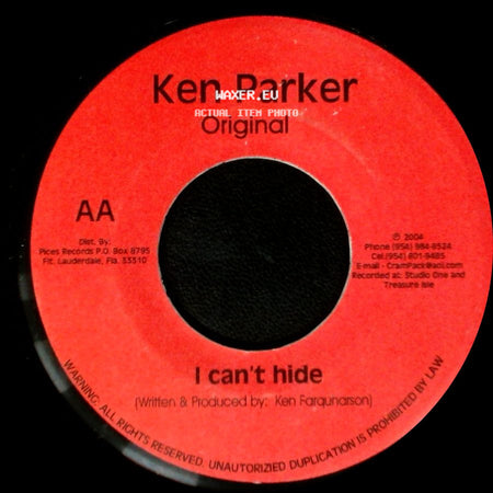 Ken Parker - Only Yesterday / I Can't Hide side B