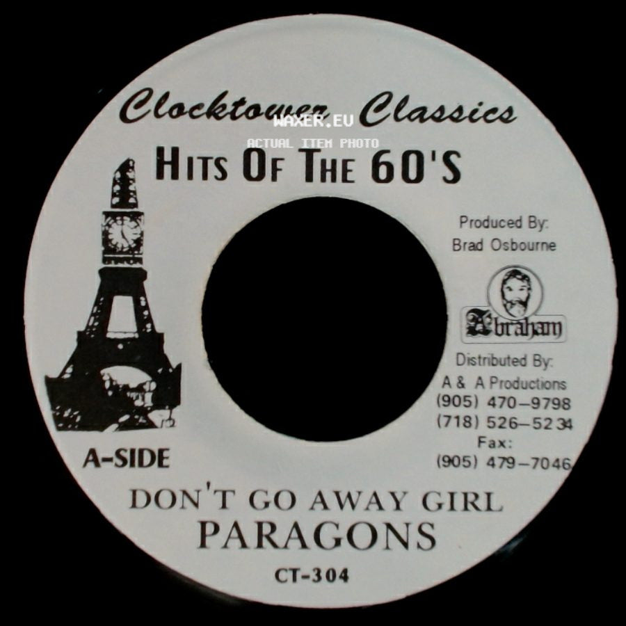 Paragons / Aggrovators - Don't Go Away Girl / Don't Go Dub side A