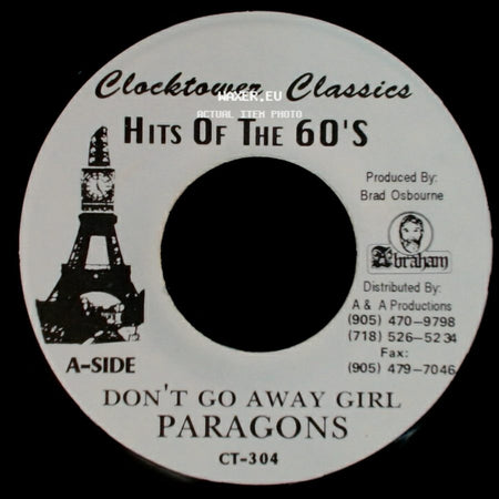 Paragons / Aggrovators - Don't Go Away Girl / Don't Go Dub side A