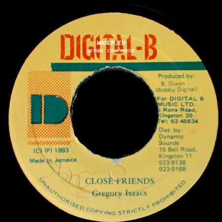 Gregory Isaacs - Close Friends / Version side A