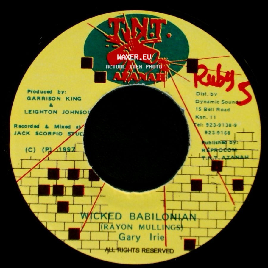 Gary Irie - Wicked Babilonian / Unknown Title B side A