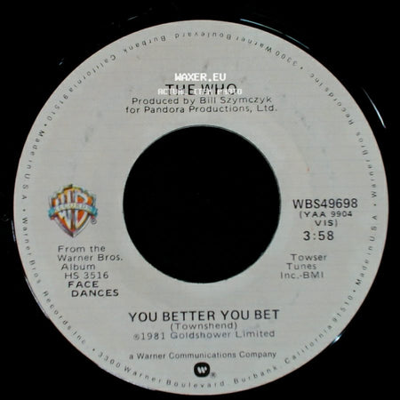 The Who - You Better You Bet / The Quiet One side A