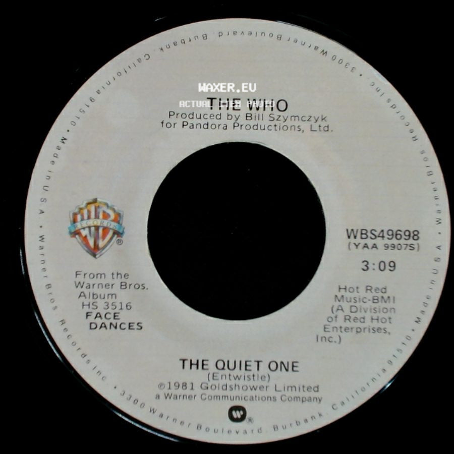 The Who - You Better You Bet / The Quiet One side B