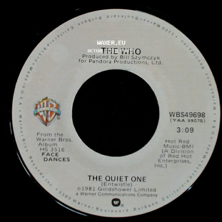 The Who - You Better You Bet / The Quiet One side B