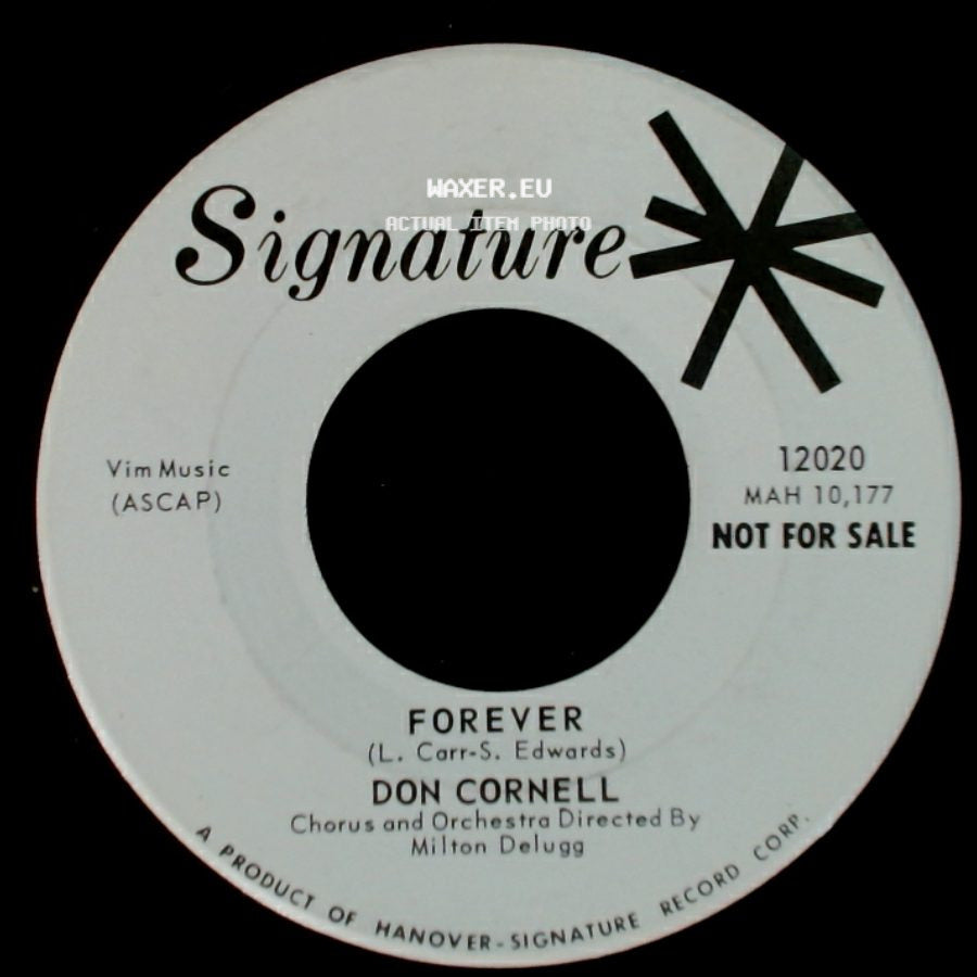 Don Cornell - There's Still Time, Brother! / Forever side B