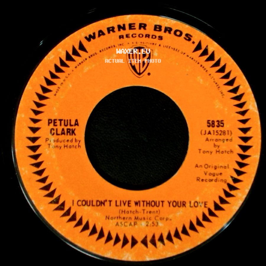 Petula Clark - Your Way Of Life / I Couldn't Live Without Your Love side B