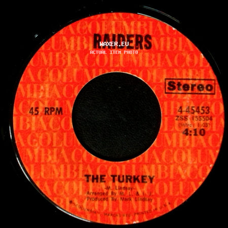 Raiders - Birds Of A Feather / The Turkey side B
