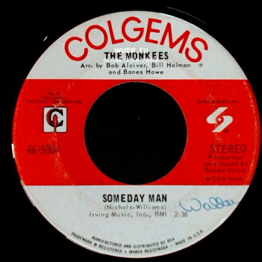 The Monkees - Listen To The Band / Someday Man side B