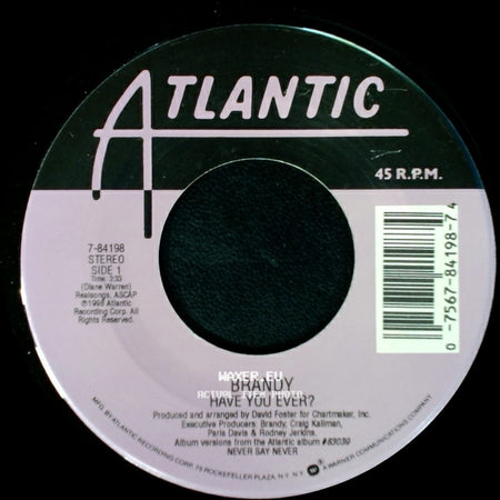 Brandy - Have You Ever? / Top Of The World Remix side A