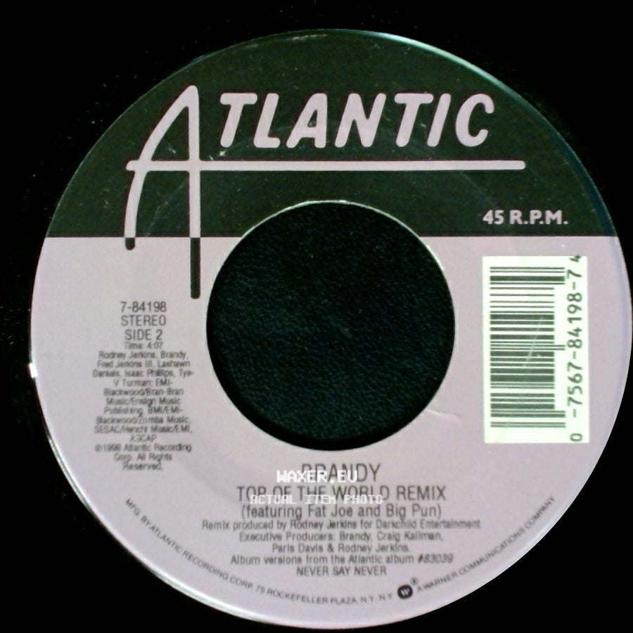 Brandy - Have You Ever? / Top Of The World Remix side B