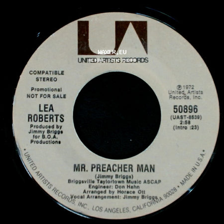 Lea Roberts - Mr. Preacher Man / Hold Me, Thrill Me, Kiss Me side A