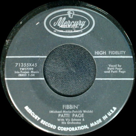 Patti Page - You Will Find Your Love (In Paris) / Fibbin' side B